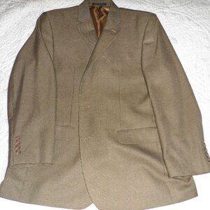Chaps Ralph Lauren Mens 42R Brown/Tan  Wool Blazer Sport Coat Jacket